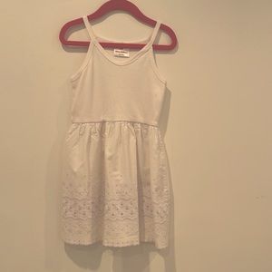 Hanna Andersson Girl white tank dress
